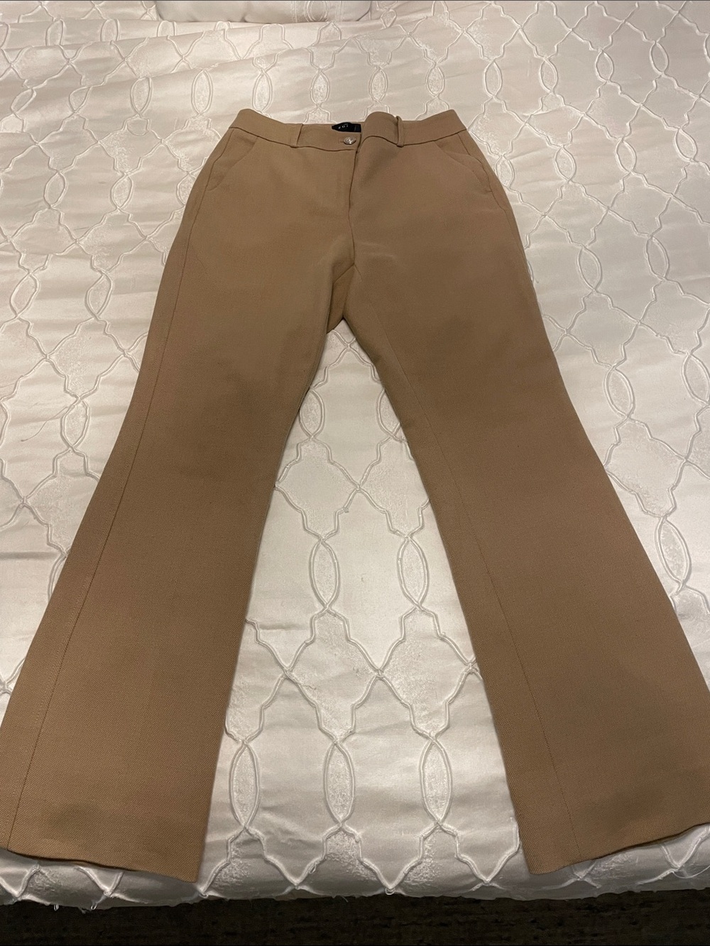 White House Black Market Camel Boot-Cut Pants
